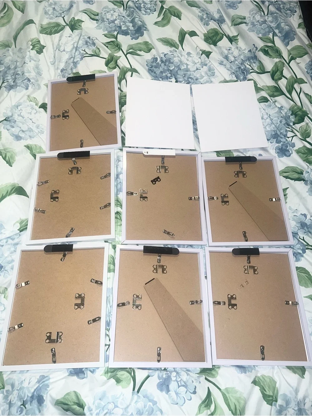 Coquette Wall Decor 16pcs set FT pink and white watercolor prints with Frames!
